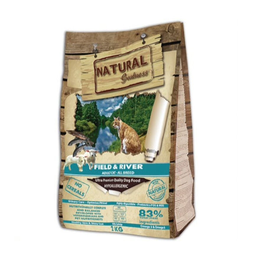 2 kg Natural Greatness Field y River pienso para gatos, , large Imagen numero 1