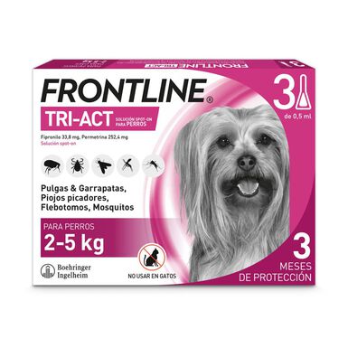 Frontline Tri-Act Pipetas Antiparasitarias para perros mini