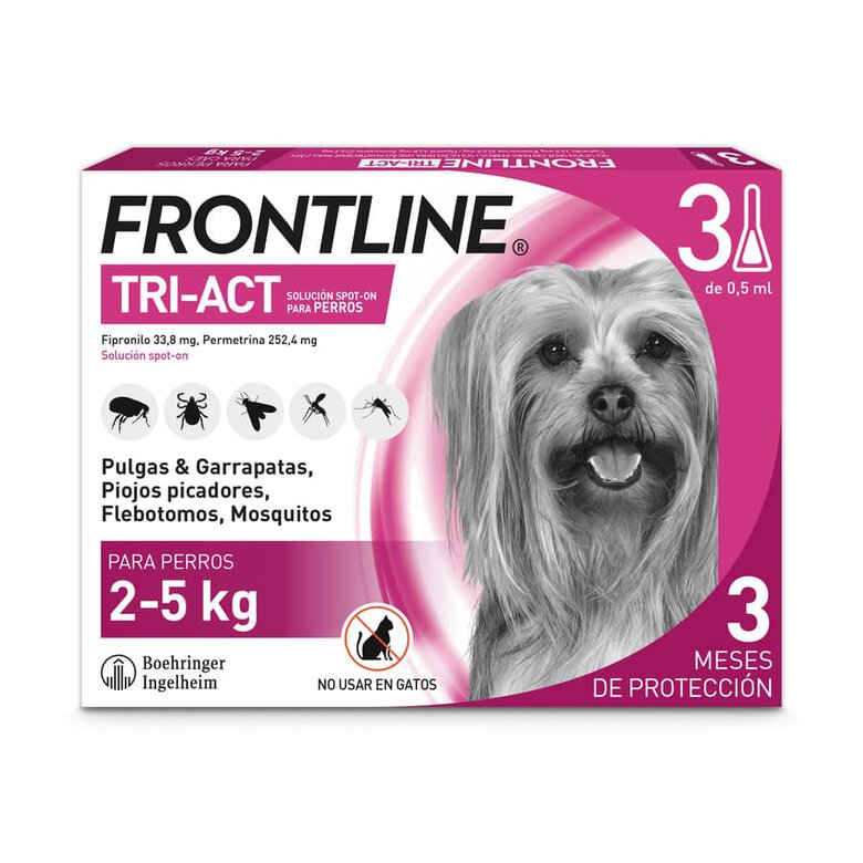 Frontline Tri-Act Pipetas Antiparasitarias para perros mini, , large image number null