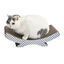 Leeby Remy Rocker rascador de cartón horizontal con estampado vichy para gatos, , large indicador imagen numero 8