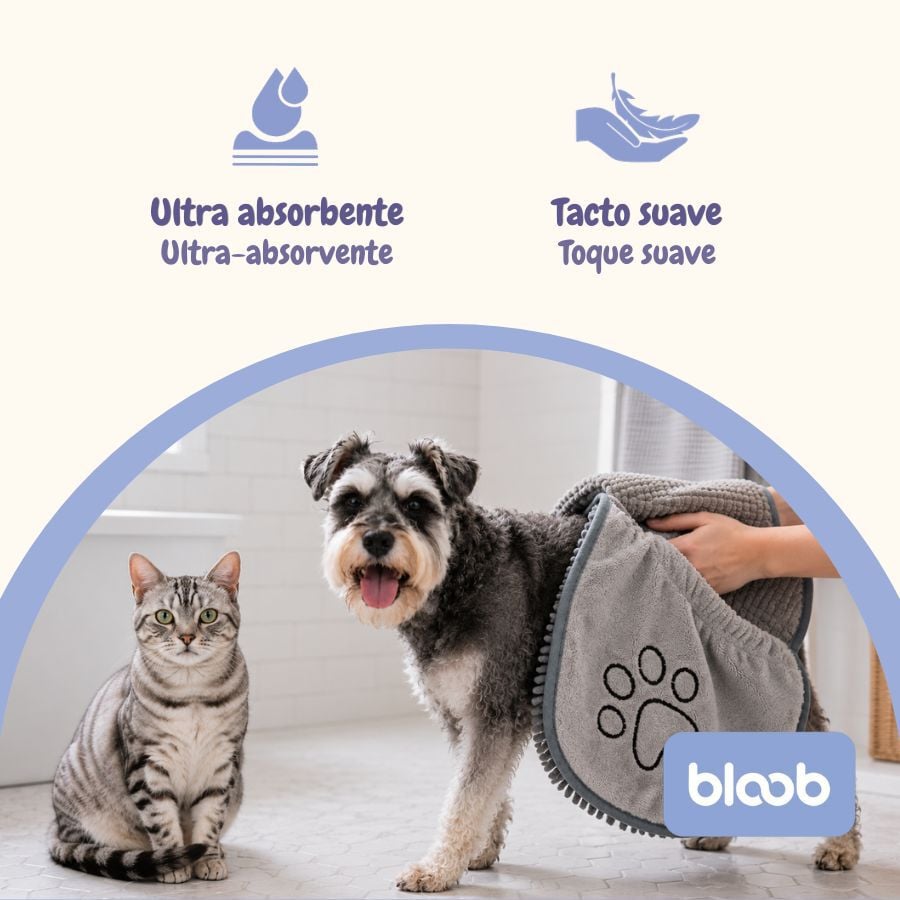 Bloob Toalla de Secado para perros y gatos, , large Imagen numero 3