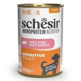 Schesir Monoprotein Lata Cerdo para perros