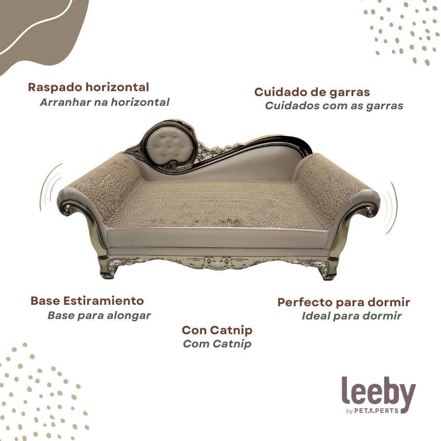 Leeby Camille rascador de cartón para gatos thumbnail