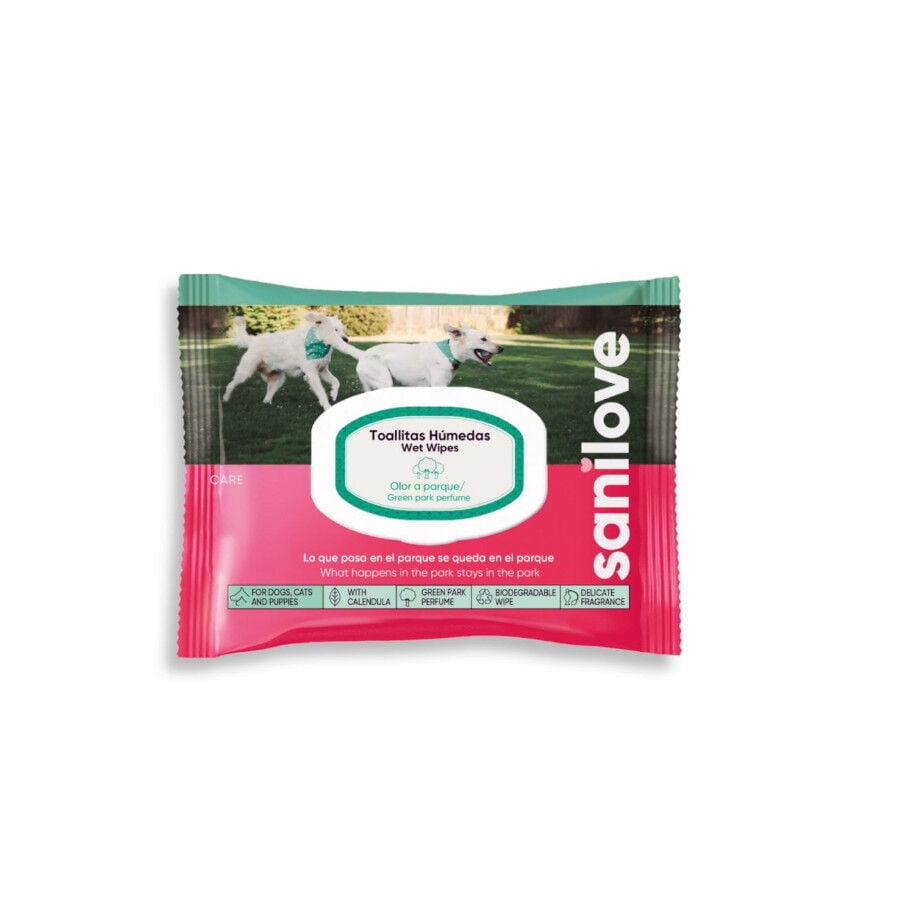 Sanilove Park Toallitas H&uacute;medas para perros y gatos, , large Imagen numero 1
