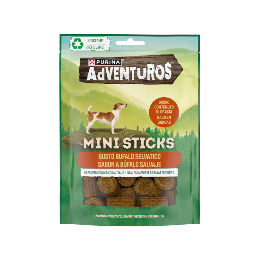 Adventuros Mini Sticks Búfalo Salvaje para Perros