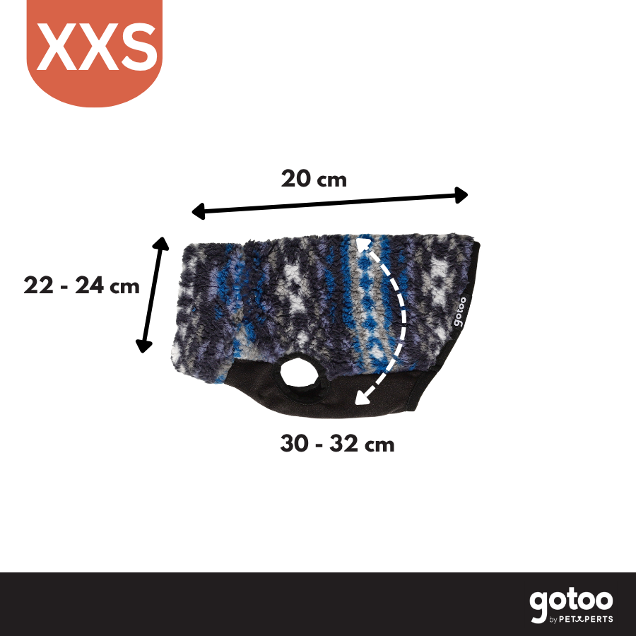Gotoo Jersey Sherpa Estampado Retro para perros, , large Imagen numero 4