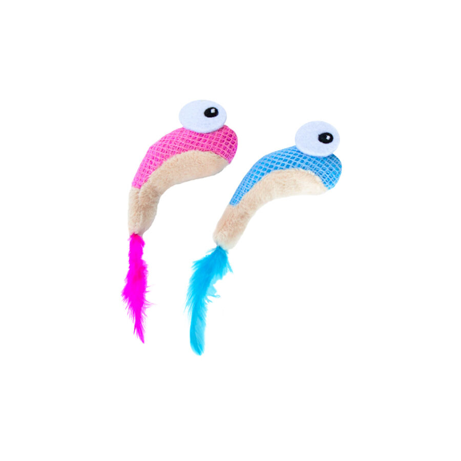 Catstages Dental Shrimpies Peluches con Plumas para gatos, , large Imagen numero 1