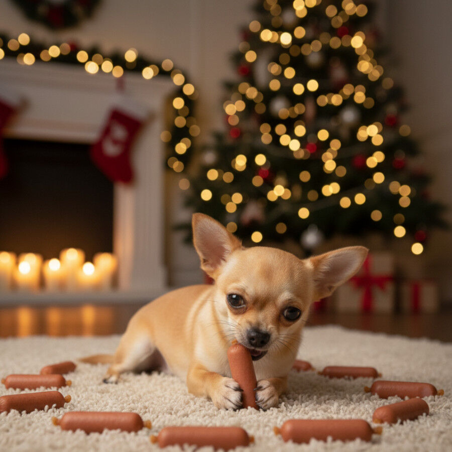 Wonder Christmas Salchichas de Pollo Navideñas para perros thumbnail