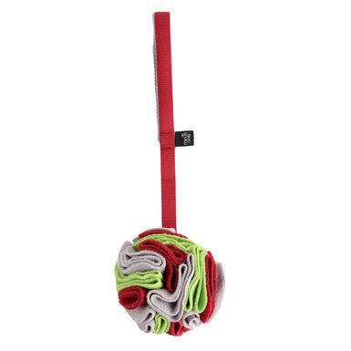Minus One Fleece Fleece Tug Ball pelota de tela para perros y gatos