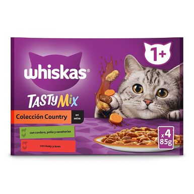 Whiskas Tasty Mix Colección Country Salsa en Bolsita para gatos