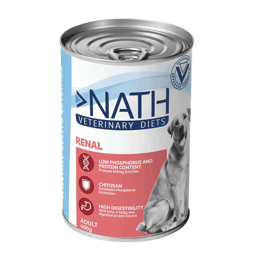 Nath Veterinary Diets Renal Atún y Salmón lata para perros, , large image number null