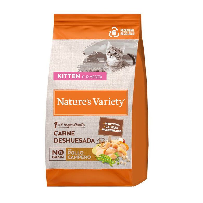 Nature&#039;s Variety No Grain Kitten Pollo pienso para gatos thumbnail