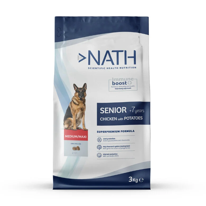 12 kg Nath Senior Medium & Maxi pienso para perros,  Imagen numero 1 12 kg Nath Senior Medium & Maxi pienso para perros, , large Imagen numero 1
