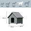 TK-Pet Alpine Caseta de Madera Gris para perros, , large indicador imagen numero 3