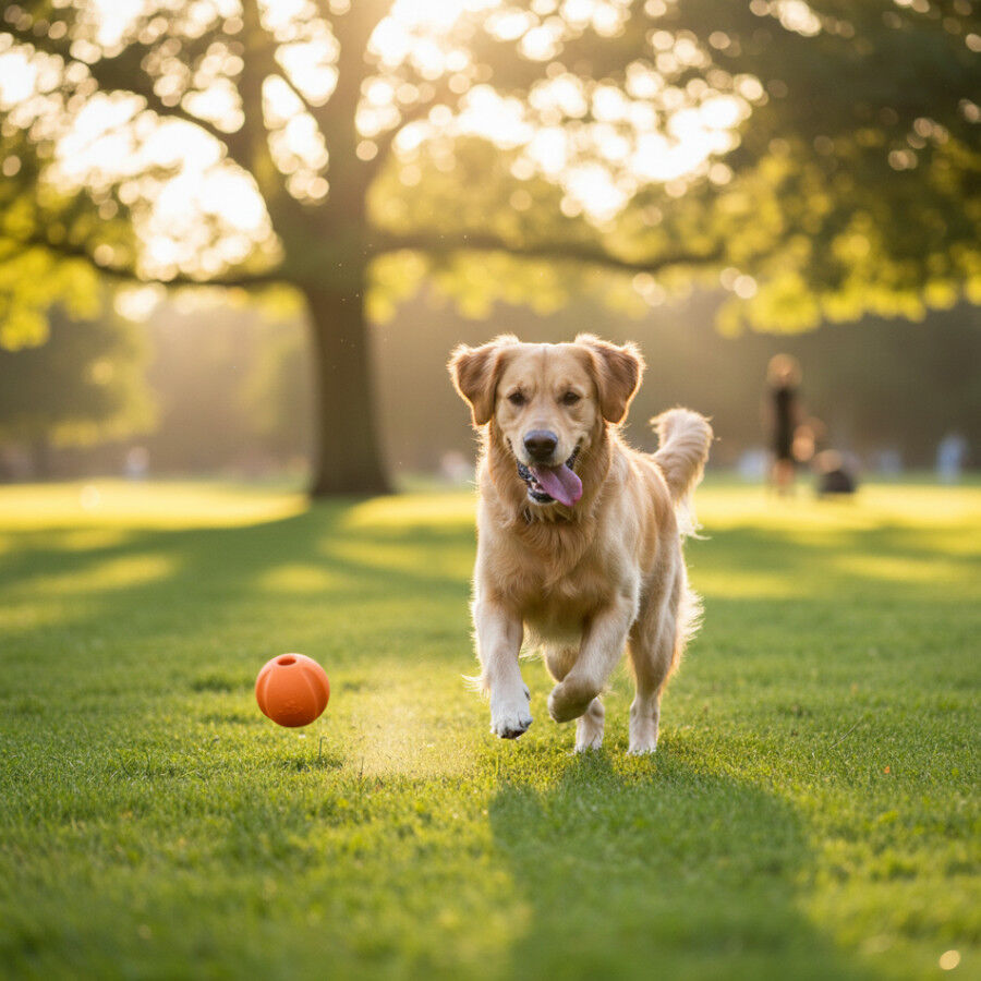 BECO Pelota Portagolosinas de Goma Naranja para perros