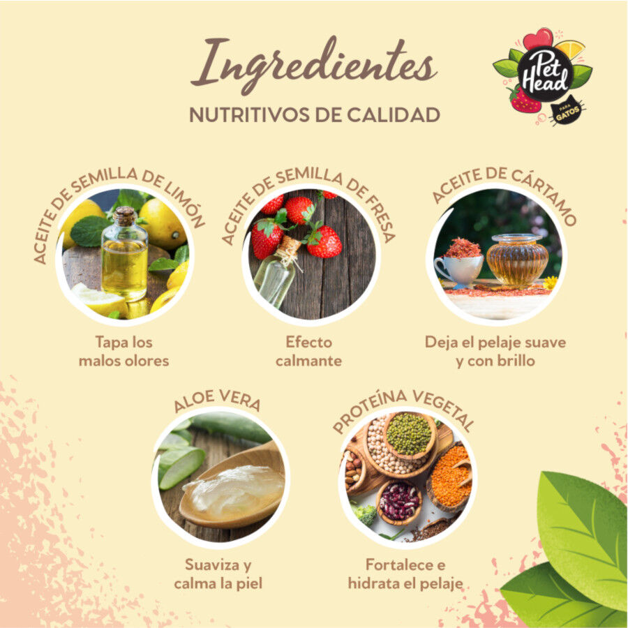 Pet Head colonia desodorante de fresa/lim&oacute;n para gatos, , large Imagen numero 3