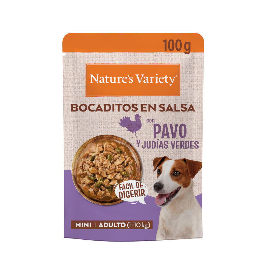 100 gr Nature's Variety Bocaditos Pavo Sobre en Salsa para perros adultos mini, , large Imagen numero 1