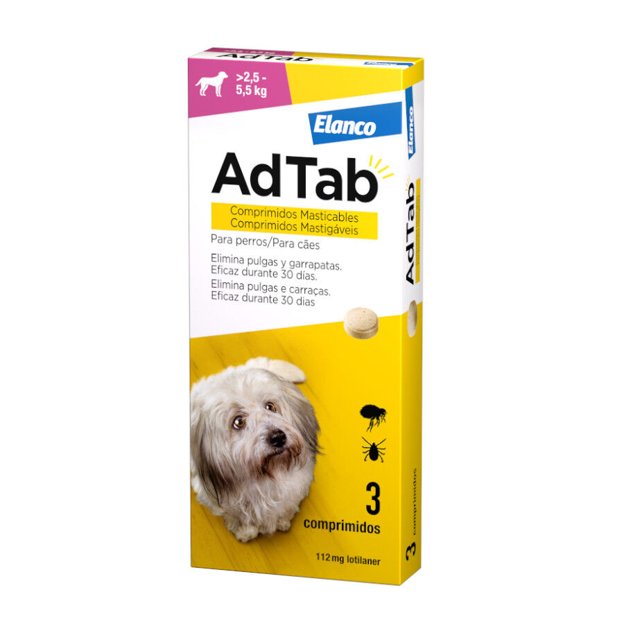 AdTab Comprimidos Masticables Antiparasitarios para perros