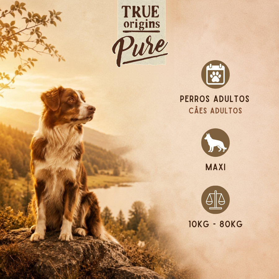 12 kg True Origins Pure Grain Free Adult Maxi Pollo pienso para perros, , large Imagen numero 3