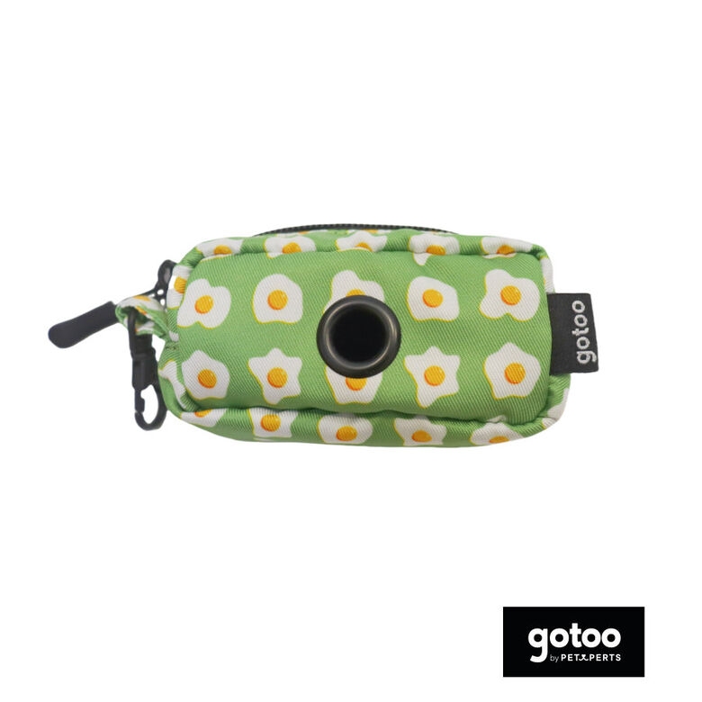 Gotoo Porta bolsas de tela estampado verde para perros thumbnail