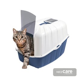 Nice Care Arenero Cerrado Komoda Azul para gatos,  Nice Care Arenero Cerrado Komoda Azul para gatos