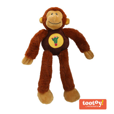 Tootoy! Comfort Rope Skeleton Monkey Cuddler peluche para perros