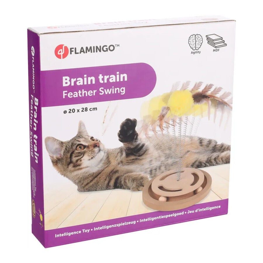 Flamingo Juguete Interactivo con Pelota para gatos thumbnail