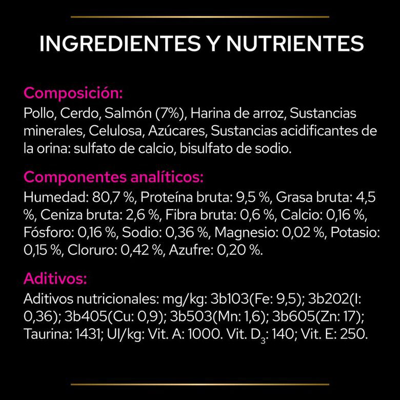 10 sobres x 85 g Pro Plan Veterinary Diets Feline UR Salmón  x 85 g,  Imagen numero 5 10 sobres x 85 g Pro Plan Veterinary Diets Feline UR Salmón  x 85 g, , large Imagen numero 5