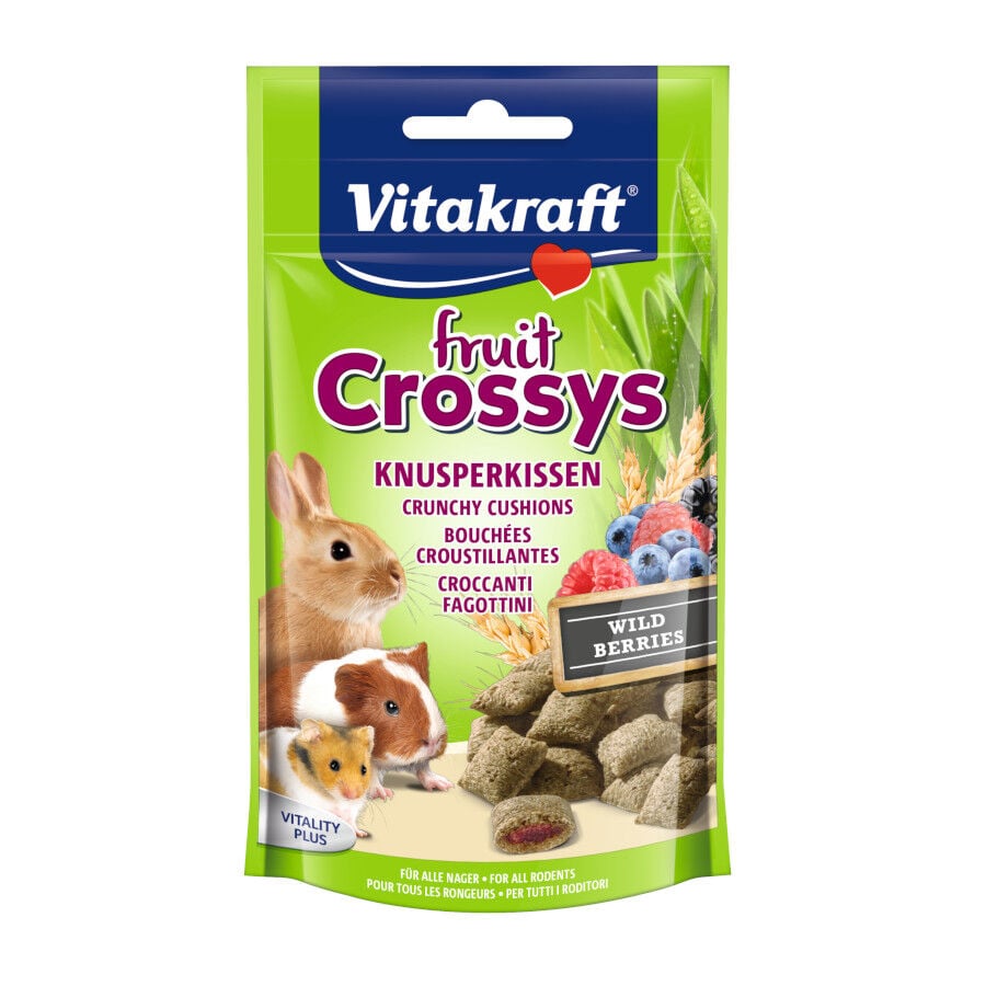 50 g Vitakraft Fruit Crossys Frutos del Bosque snacks para roedores, , large Imagen numero 1