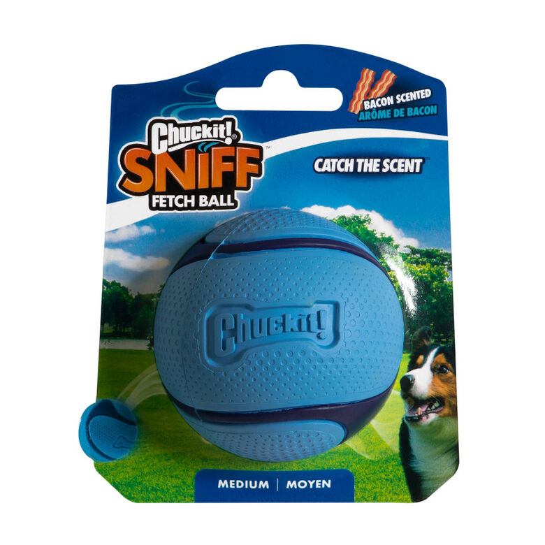 Chuckit! Sniff Fetch Pelota con Sabor a Bacon para perros thumbnail
