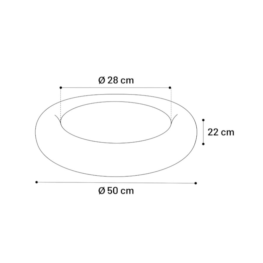 Flamingo Glory Redondo Gris cama para perros y gatos, , large Imagen numero 3