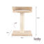 Leeby Tigrou rascador con cama y juguete beige para gatos, , large indicador imagen numero 4