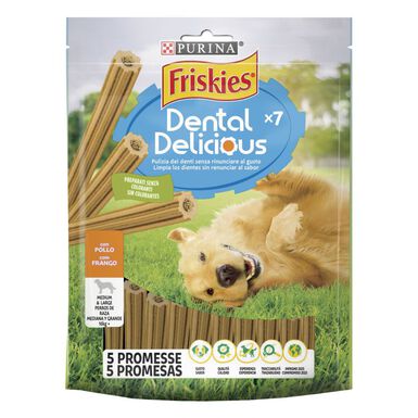 Friskies Delicious Snack Dental de Pollo para perros