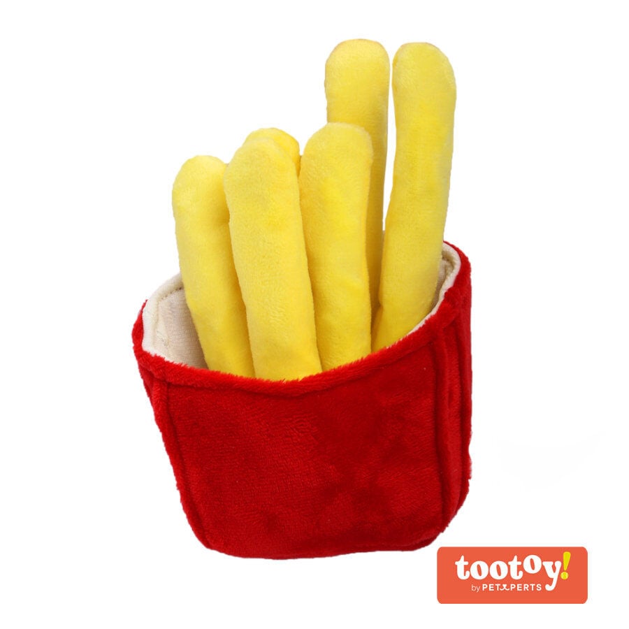 Tootoy! Fries Cuddler Yellow Peluche para perros