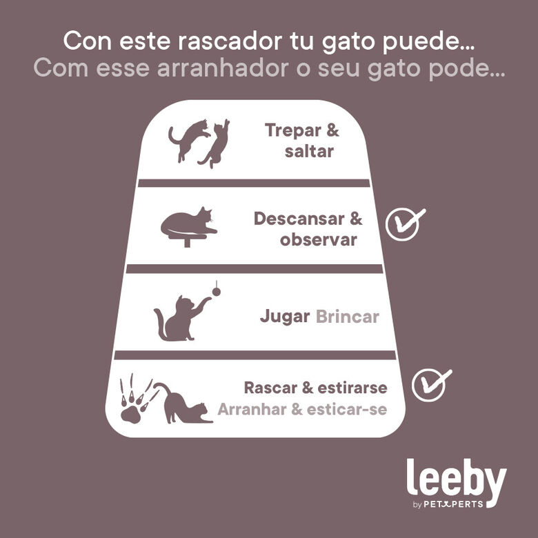 Leby Billie rascador cama nido para gatos thumbnail