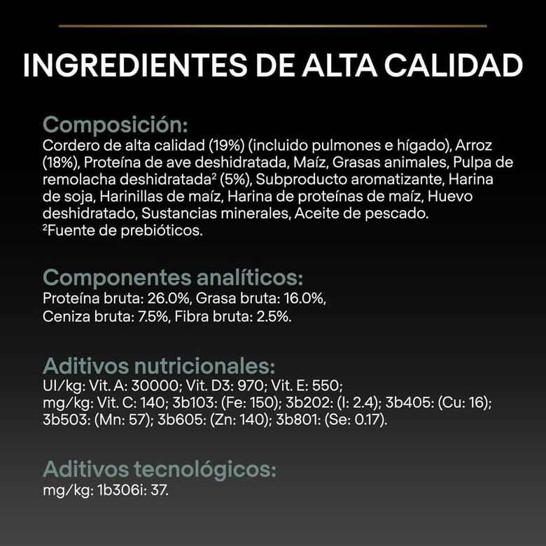 Pro Plan Adult Medium Digestión Cordero pienso para perros thumbnail