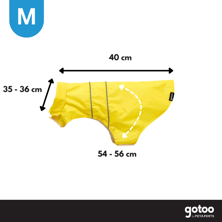 Gotoo Impermeable Reflectante Amarillo para perros, , large Imagen numero 4