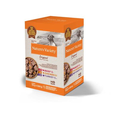 Nature's Variety Adult Mini Paté sobre para perros - Multipack 4