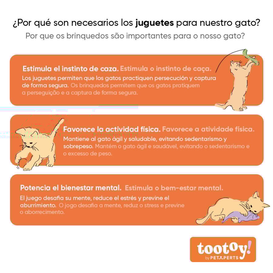 Tootoy! Panal de abeja interactivo con plumas para gatos thumbnail