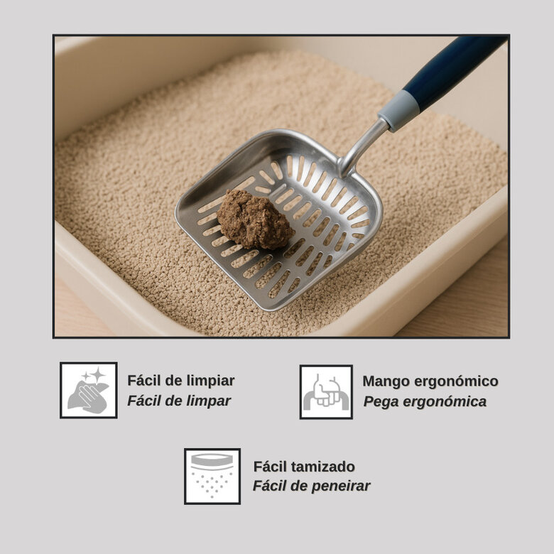 Nice Care Pala Higiénica de Aluminio XL para gatos,  Imagen numero 5 Nice Care Pala Higiénica de Aluminio XL para gatos, , large Imagen numero 5