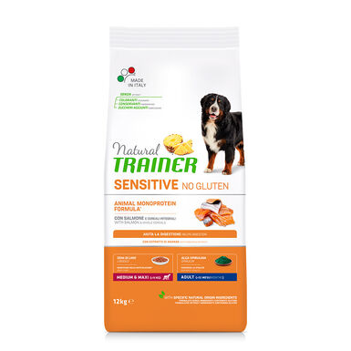 Natural Trainer Adult MediumyMaxi Sensitive Salmón pienso para perros