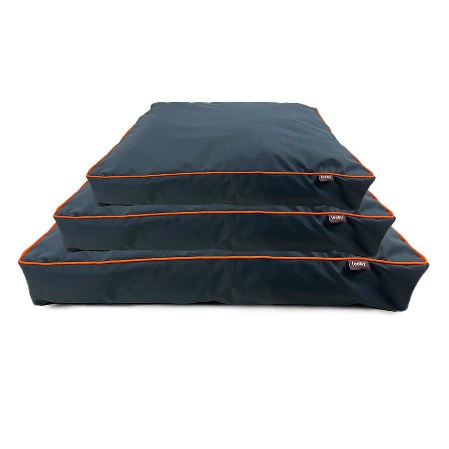 Leeby Colchón waterproof Antipelo gris para perros thumbnail