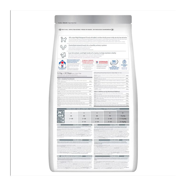 7 kg Hill's Science Plan Sterilised Adult Salmón pienso para gatos,  Imagen numero 2 7 kg Hill's Science Plan Sterilised Adult Salmón pienso para gatos, , large Imagen numero 2