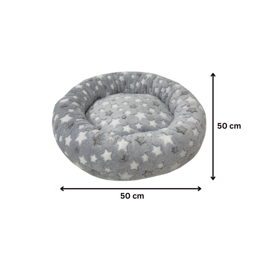 Leeby Cama Donut Estrella Gris para gatos, , large Imagen numero 3