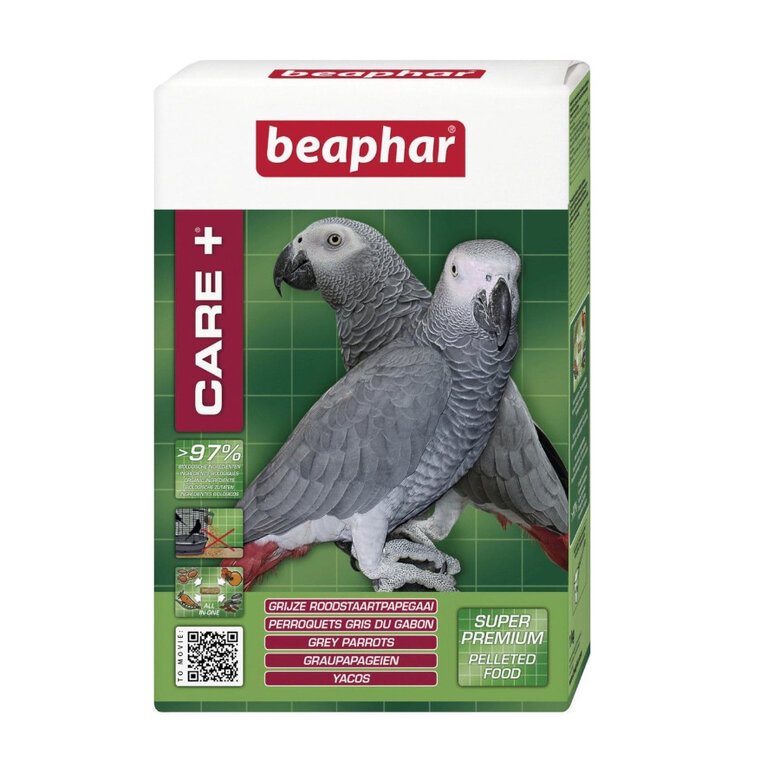 Beaphar Care+ Yaco pienso para loros grises, , large image number null