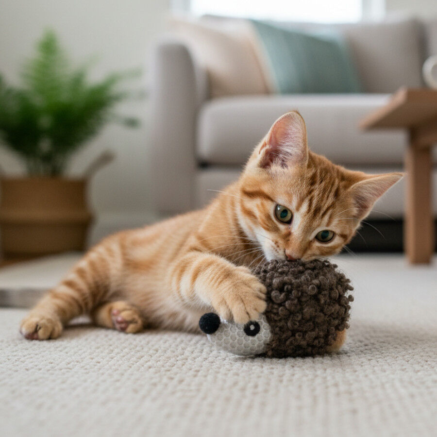 Tootoy! Peluche Suave Herizo para gatos