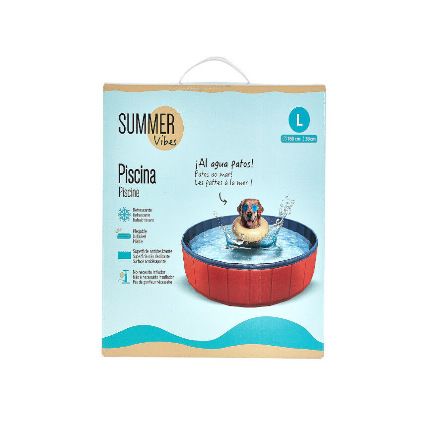 Summer Vibes Piscina Roja para perros, , large Imagen numero 5