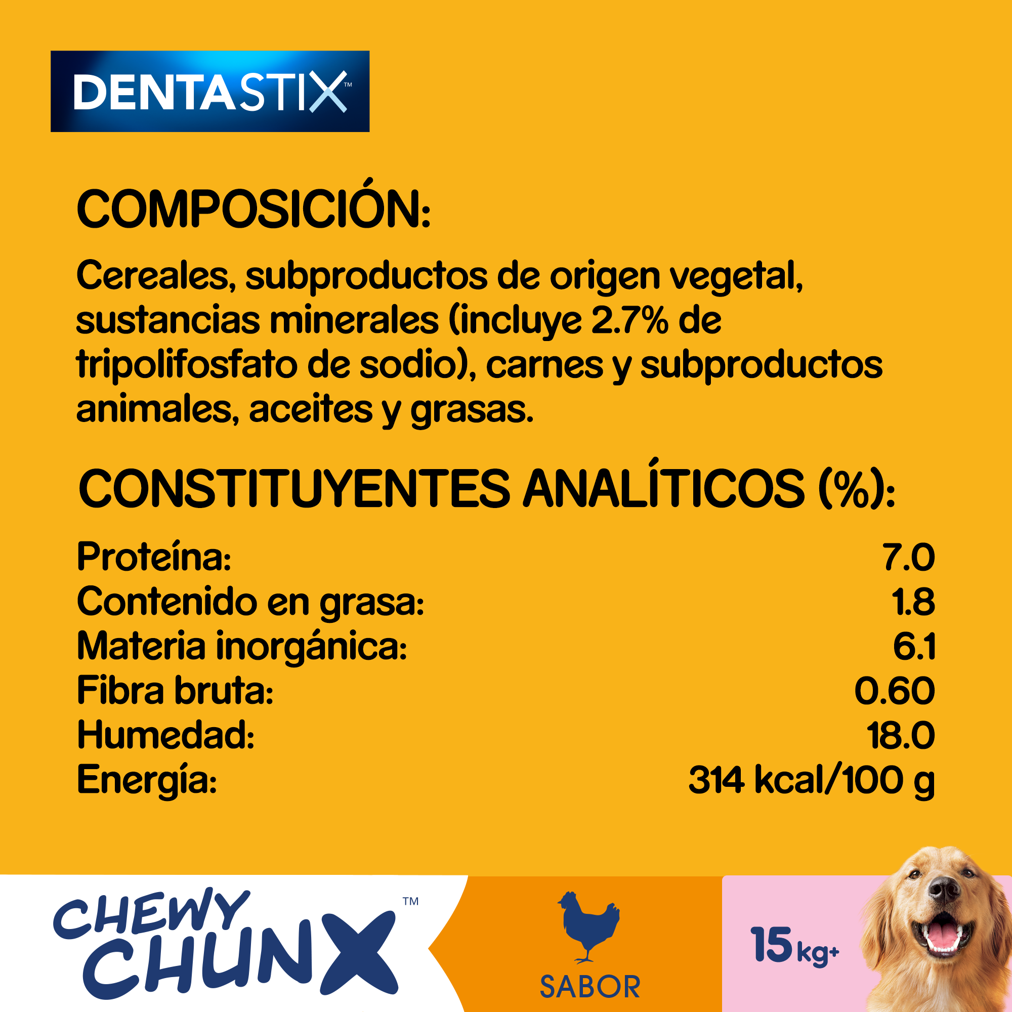 68 g Pedigree Dentastix Chewy Chunx Snacks Dentales Pollo para Perros Medianos y Grandes, , large Imagen numero 3