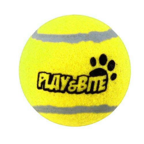 Play & Bite Pelota de Tenis Amarilla para perros, , large Imagen numero 1