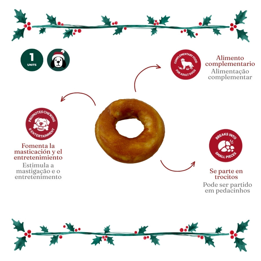 1 ud. Wonder Christmas Donut Snacks para perros, , large Imagen numero 3